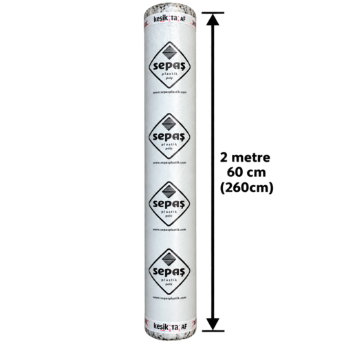 NAYLON BRANDA (P.E RULO) 500 cm (AÇILINCA 10 mt) KÖRÜKLÜ 25 MİC. 