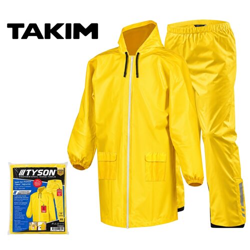 TYSON PREMİUM TAKIM YAĞMURLUK SARI (FERMUARLI) TYS9045