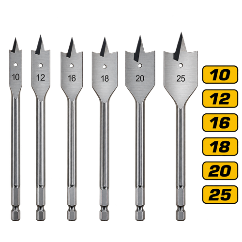 DMAX AHŞAP YAPRAK MATKAP UÇ SETİ ( 6 PARÇA ) DMX4369