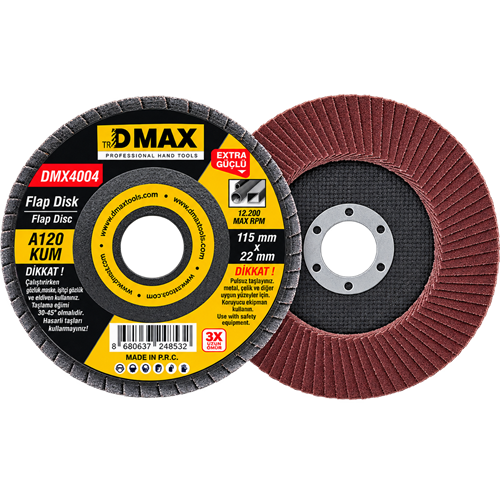 DMAX FLAP DİSK ALÜMİNYUM OXİDE 115*120 KUM DMX4004