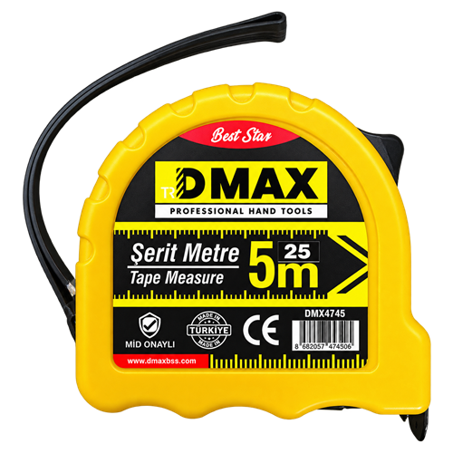 DMAX PROFESYONEL ÇELİK ŞERİT METRE 10x25 mt DMX4748