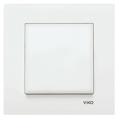 VİKO KARRE ÇERÇEVELİ BEYAZ TEKLİ ANAHTAR 