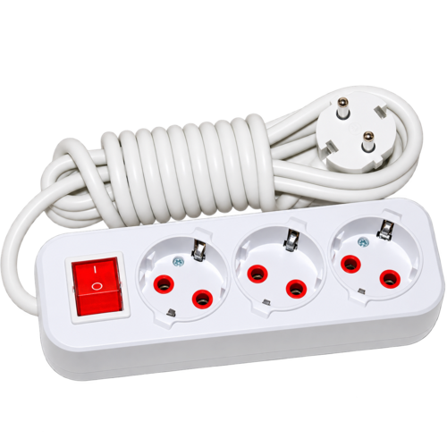 ENERZA 3 LÜ GRUP PRİZ ANAHTARLI 5 METRE