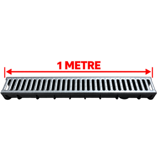 LUXPAR PLASTİK KANAL OLUĞU 12x100xH7 + GALVANİZ IZGARA GARAJ PAKETİ 150303